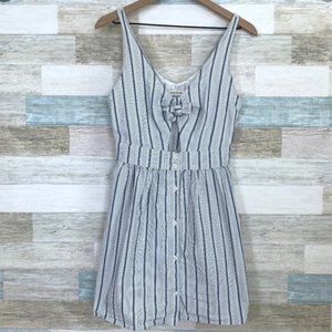 Abercrombie & Fitch Blue/White Pinstriped Sundress